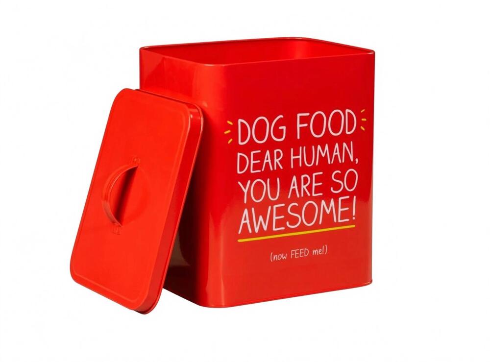 NEW TAG LTD dog tin in red